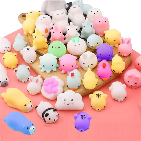 everich toy stress relief toys mochi animals squishy toy birthday party favors  kids mini