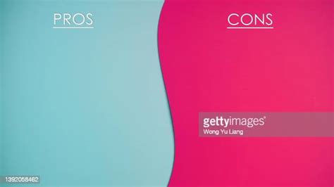 pros cons infographic   premium high res pictures getty images