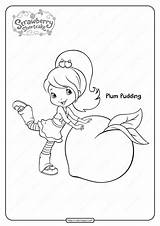 Coloring Pages Pudding Plum Printable Whatsapp Tweet Email sketch template