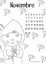 Novembre Mese Calendario Mammafelice Educativi sketch template