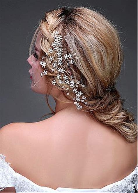 Hair Ornaments With Rhinestones And Pearls