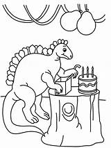 Dinosaur Coloring Birthday Pages Printable Print Kids Pdf Open  Getdrawings Studyvillage Attachments sketch template