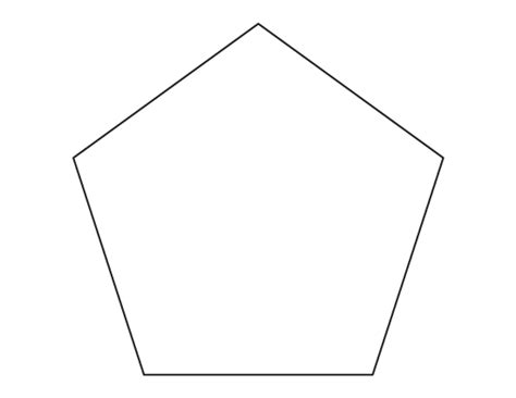 printable pentagon template
