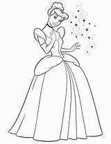 Cinderella Cinderela Mewarnai Putri Cantik Ariel Coloringhome Magia sketch template