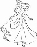 Aurora Coloring Pages Princess Disney Sleeping Beauty Printable Drawing Dress Wedding Her Isabella Baby Print Happily Walk Color Clipart Getdrawings sketch template