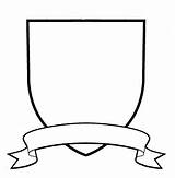 Shield Template Heraldry Blank Clip Clipart Arms Crest Cliparts Coat School Outline sketch template