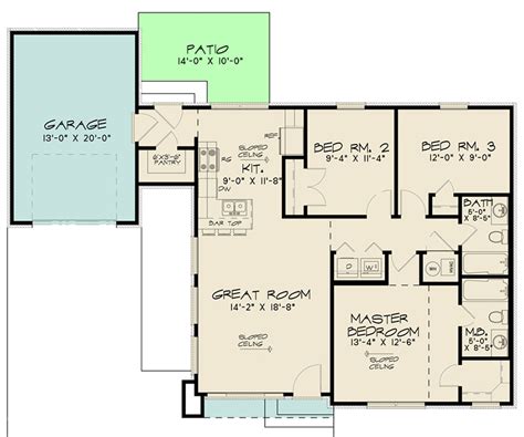 level contemporary home plan  single garage mk architectural designs house plans