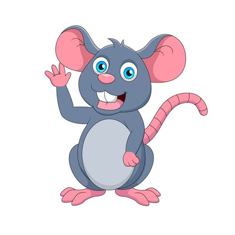 linda caricatura de raton linda caricatura de animales ilustracion