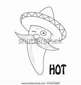 Sombrero Peppers Template sketch template