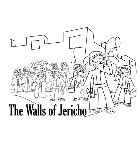 walls  jericho coloring page    walls  jericho walls