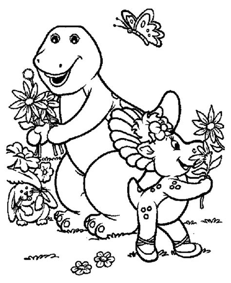 barney  friends coloring pages coloring pages