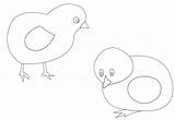 Vector Chickens Coloring Clker Clip Large sketch template