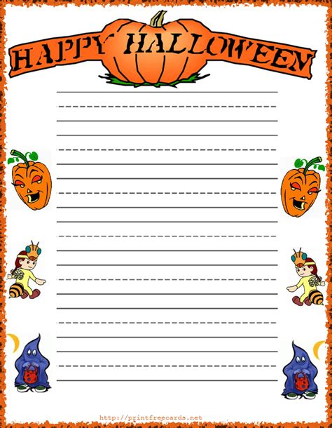 halloween writing paper submited images picfly