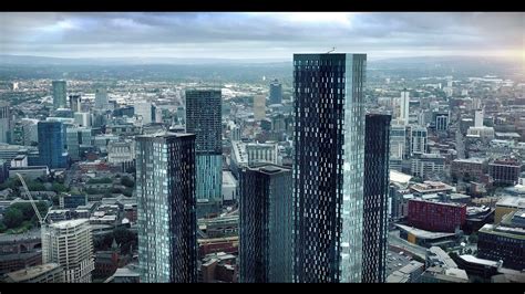 skyline  manchester drone footage cinematic skyscrapers  constuction youtube