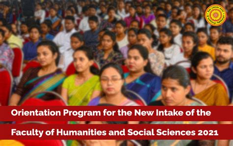 orientation program for the new intake of the faculty of humanities and