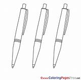 Coloring Pens Pages Children Colouring Sheet Title sketch template