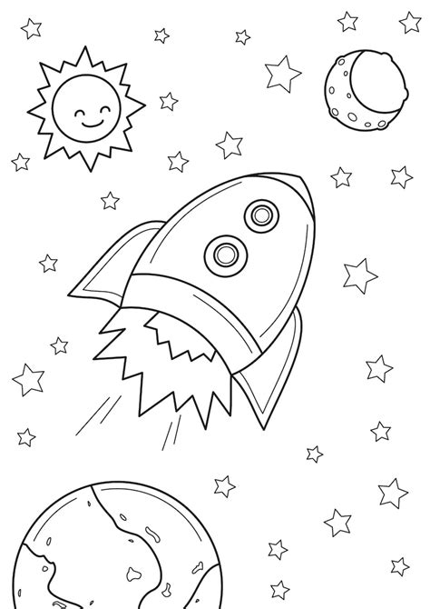 rocket coloring page printable colouring pages coloring sheets etsy