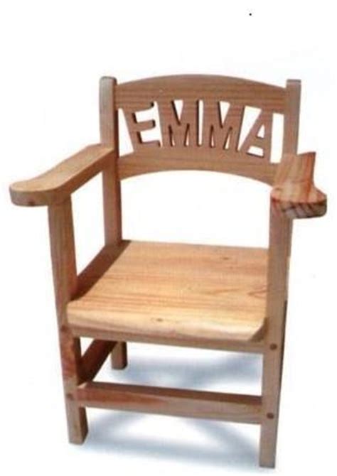 personalised wooden toddler chairs  armrests