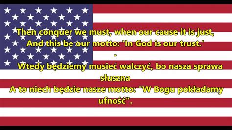 hymn stanow zjednoczonych ameryki anthem usa enpl tekst chords
