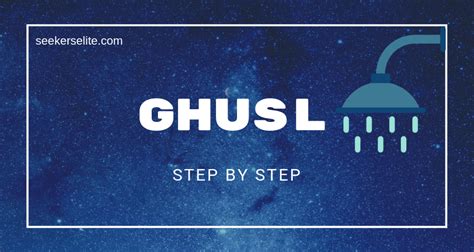 perform ghusl janabah bath step  step seekers elite