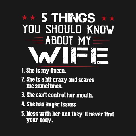 5 things you should know about my wife 5 things you should know about