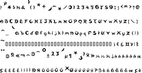 moon star free font in ttf format for free download 42 54kb