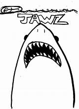 Jaws Coloring Pages Logo Mothers Crayola Getdrawings Getcolorings sketch template