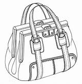 Handbag Purses Borse Rourke Borsa Miniatures Barbie Handbags Sketching Bacheca sketch template