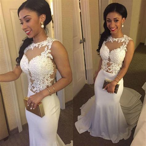 white see through tattoo women prom gowns prom dresses long sexy prom