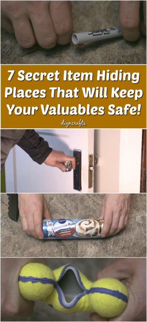 secret item hiding places     valuables safe diy crafts