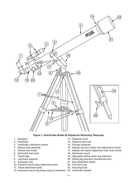 beginners guide  understanding meade telescope parts diagrams