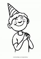 Birthday Colouring Boy Happy Pages Coloring 3rd Children Outlines Activityvillage sketch template