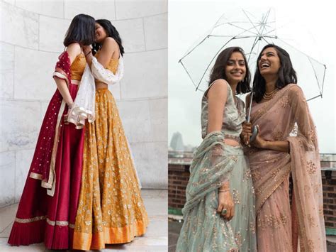 this lesbian indo pak couple has the most stylish wedding wardrobe and the pictures are going