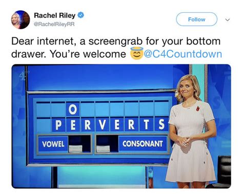 rachel riley countdown star left red faced as she spells perverts on
