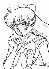 塗り絵 Sailor Venus セーラー Coloring Moon Pages ヴィーナス ぬりえ Anime Colouring Ws Geocities sketch template