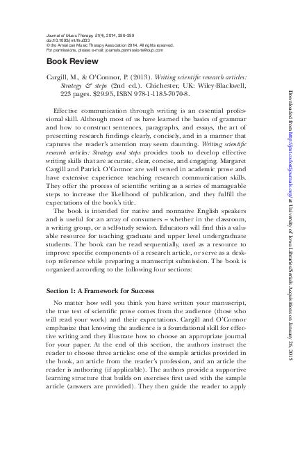 scientific paper review   undertake  literature