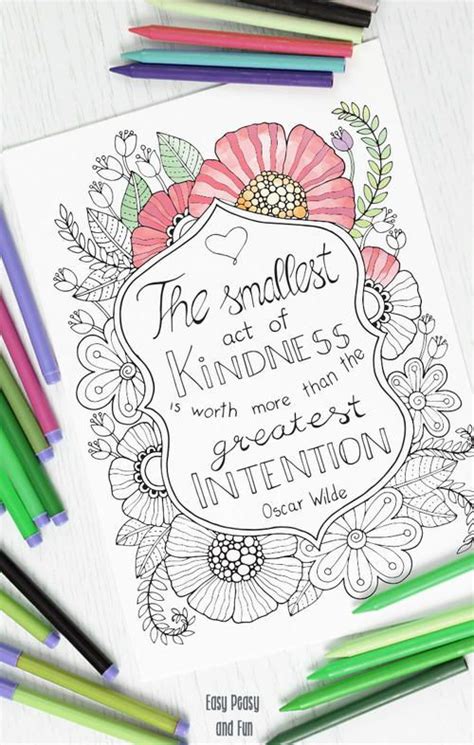 kindness quote coloring page quote coloring pages coloring pages