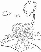 Thing Two Coloring Pages Printable Happy Kids Description sketch template