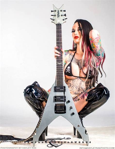 Pin By Roger Andersson On Art Ladies Of Metal Guitar Girl Heavy