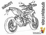 Coloring Pages Motorcycle Ducati Hypermotard Book Amazing sketch template