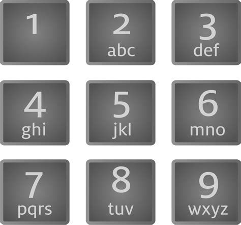 telephone number pad  letters  cantik