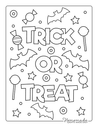 halloween printable colouring pages