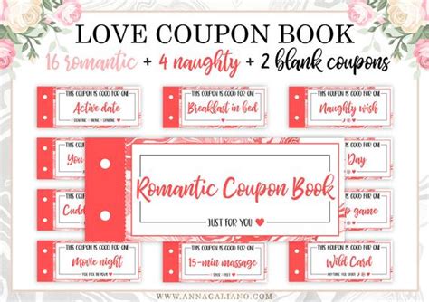 Love Coupon Book Love Coupons For Him Printable Coupon Book