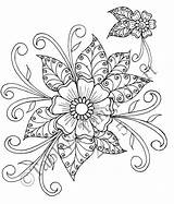 Tangled Henna sketch template
