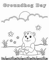 Groundhog Coloring Pages Printable Sheets Cute Activity Color Happy Kids Print Drawing February Ground Hog Groundhogs Preschool Sheet Animal Children sketch template