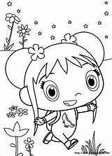Lan Coloring Kai Ni Hao Pages Book Info Cartoon Books источник Coloriage Kitty Hello sketch template