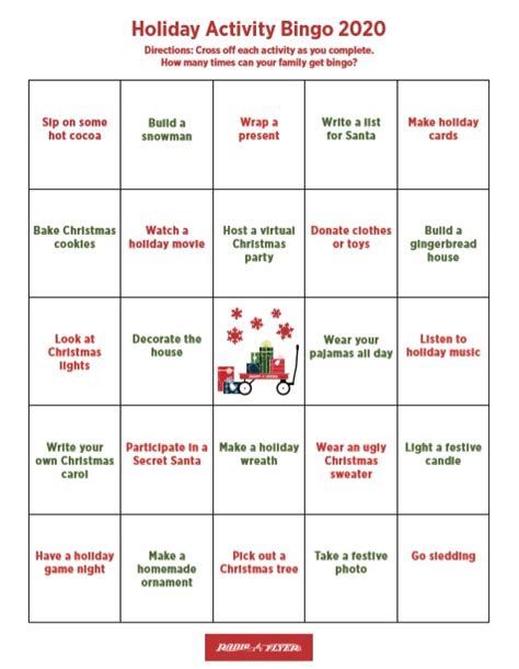 christmas bingo  holiday activities  printable