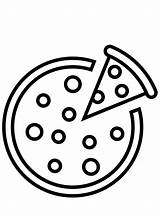 Pizza Coloring Kids Shapes Fun Votes sketch template