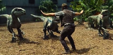 Chris Pratt Is A Raptor Whisperer In New Jurassic World