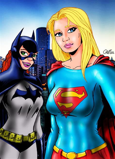 Supergirl And Batgirl Color By Alain Gilot On Deviantart
